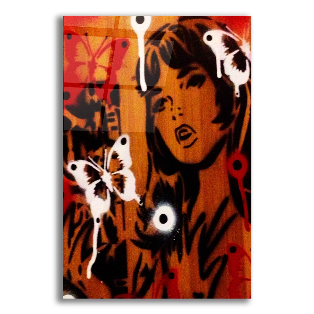 Bamboo by Abstract Graffiti acrylic glass wall art