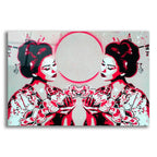 Mirror Geisha by Abstract Graffiti acrylic glass wall art