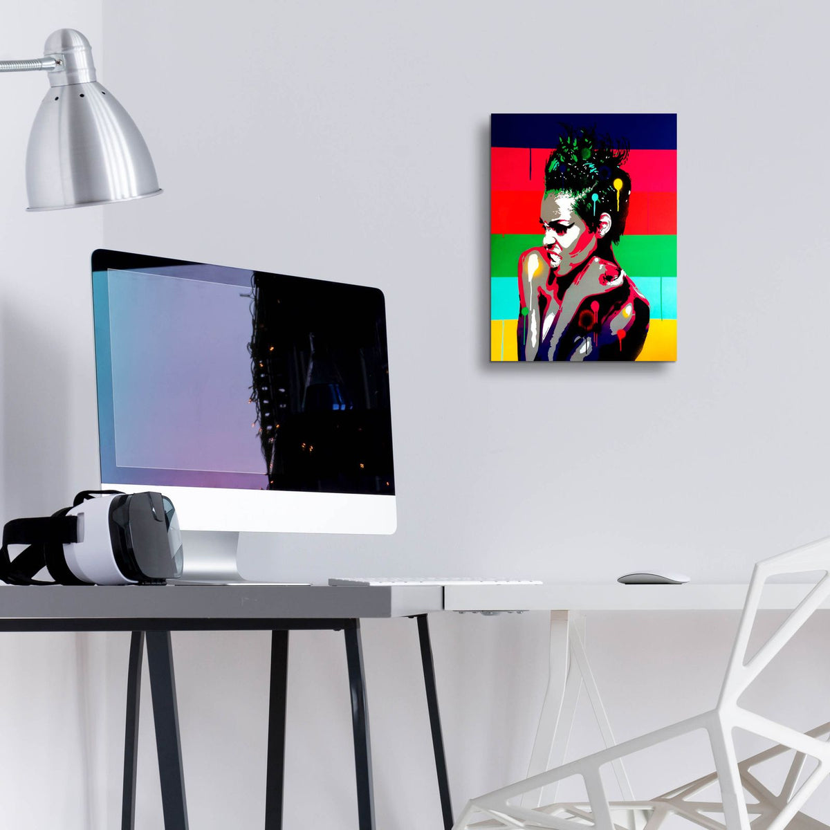 Afro Punk 1 by Abstract Graffiti - 12x16 acrylic wall art in a room