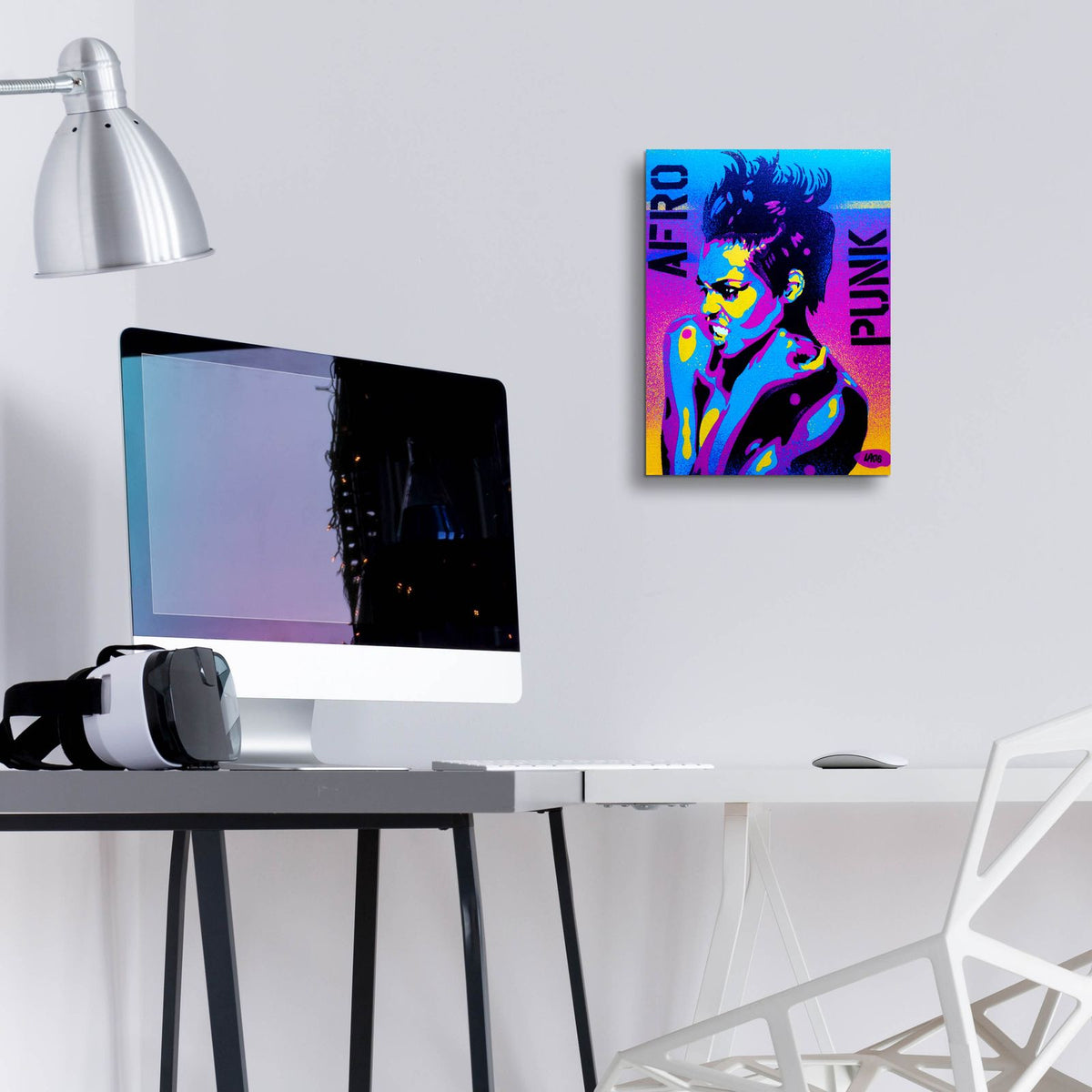 Afro Punk 2 by Abstract Graffiti - 12x16 acrylic wall art in a room