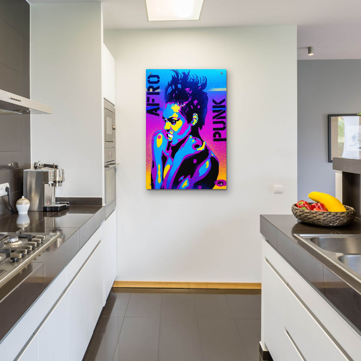 Afro Punk 2 by Abstract Graffiti - 24x36 acrylic wall art in a room