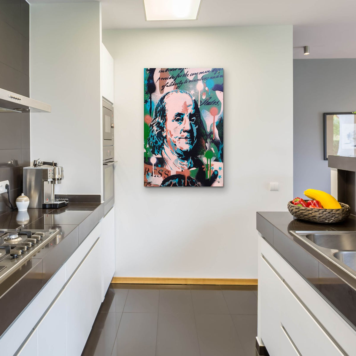 Franklin by Abstract Graffiti - 24x36 acrylic wall art in a room