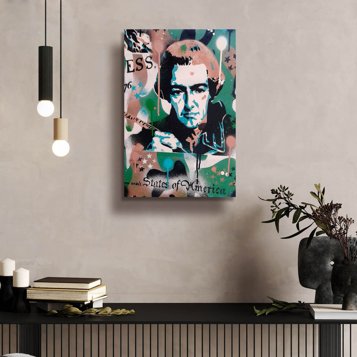 Hancock by Abstract Graffiti - 16x24 acrylic wall art in a room