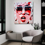 Pop Star 8 by Abstract Graffiti - 36x36 acrylic wall art in a room