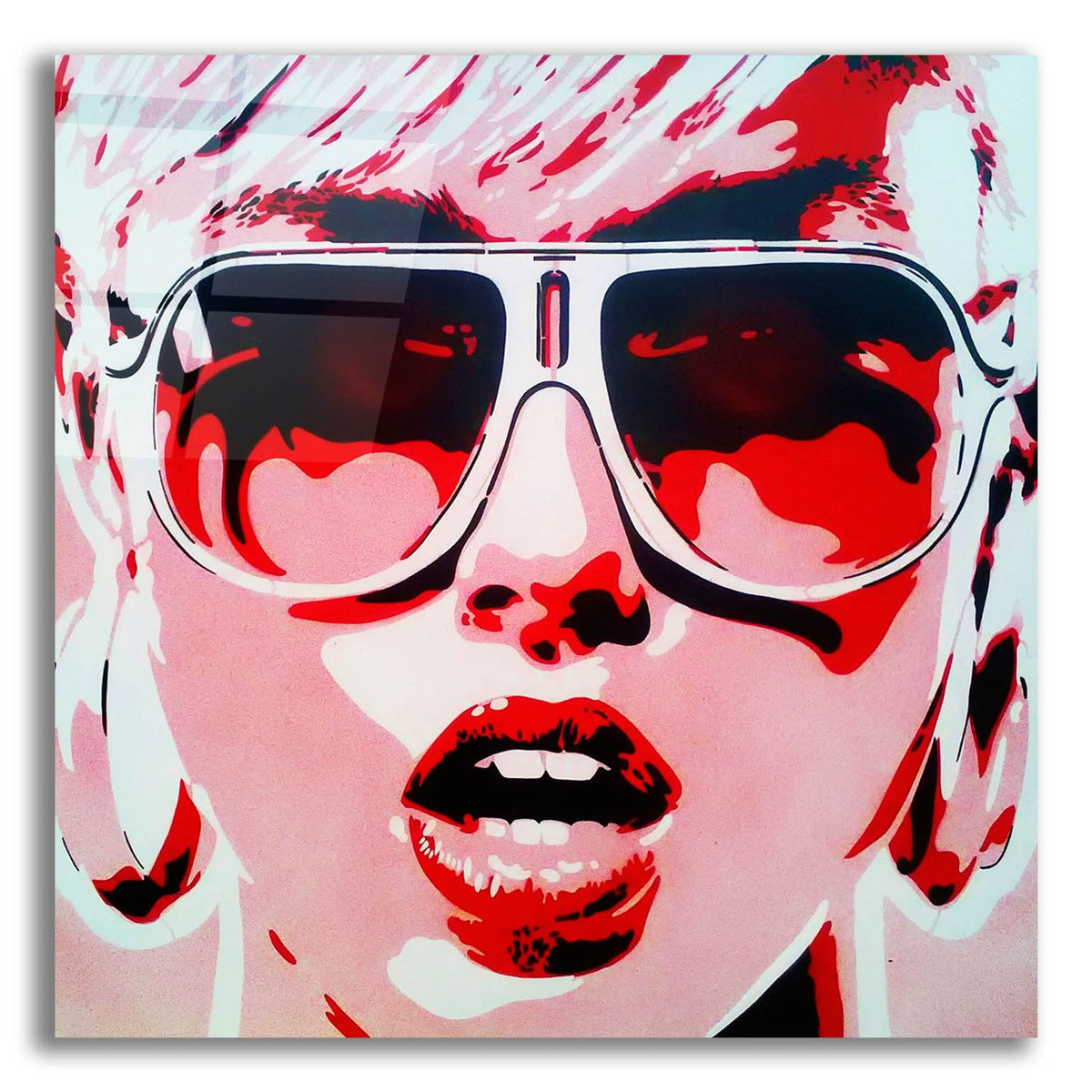 Pop Star 8 by Abstract Graffiti acrylic glass wall art
