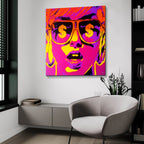 Pop Star Dollars by Abstract Graffiti - 36x36 acrylic wall art in a room