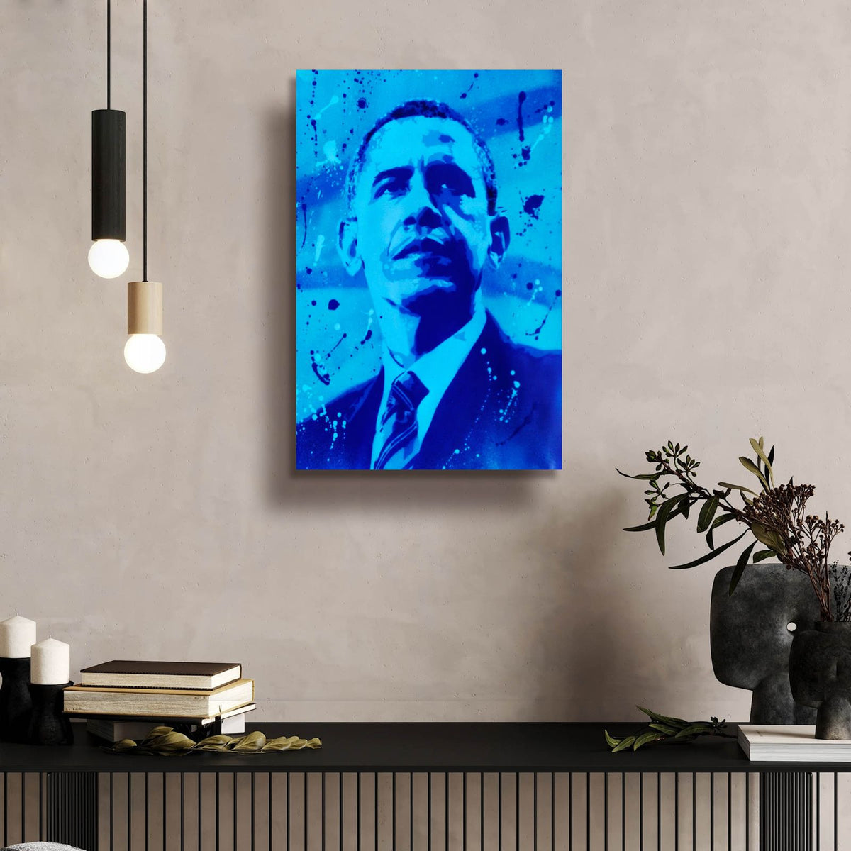 President 1 by Abstract Graffiti - 16x24 acrylic wall art in a room