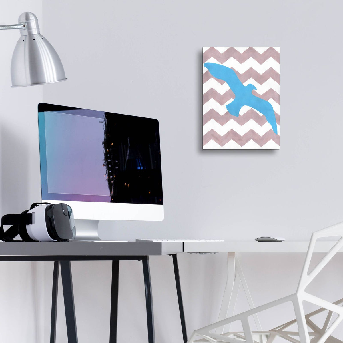 Seagull by Artpoptart - 12x16 acrylic wall art in a room