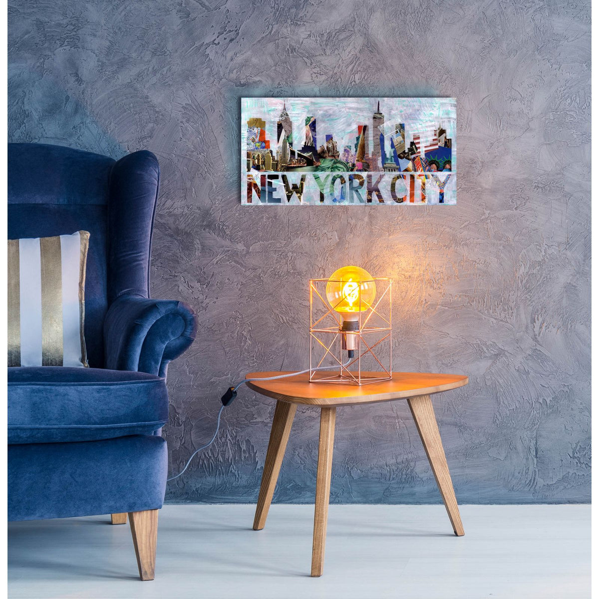 New York by Artpoptart - 24x12 acrylic wall art in a room