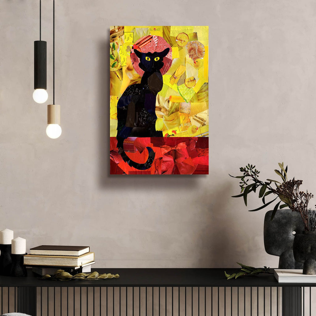 Le Chat Noir by Artpoptart - 16x24 acrylic wall art in a room