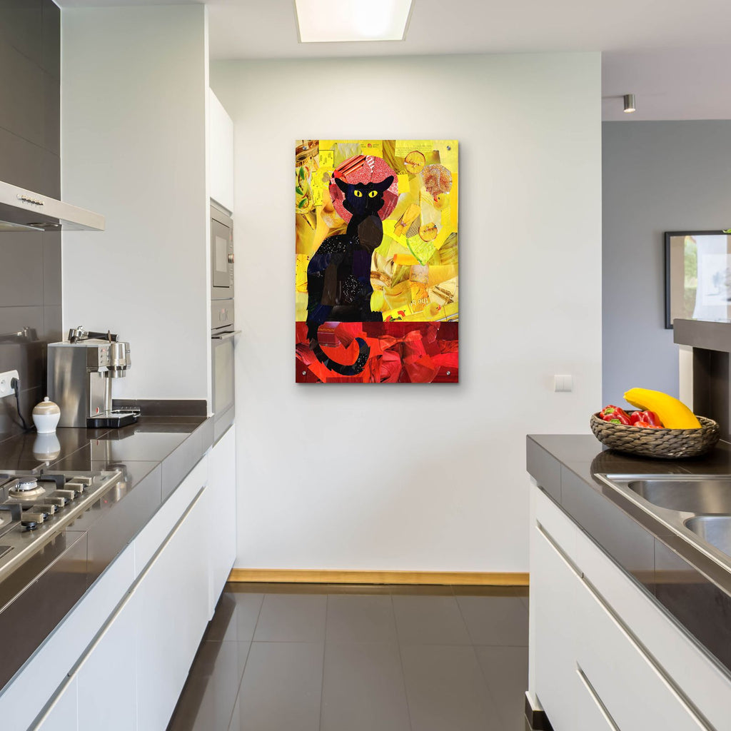 Le Chat Noir by Artpoptart - 24x36 acrylic wall art in a room