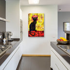 Le Chat Noir by Artpoptart - 24x36 acrylic wall art in a room