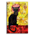 Le Chat Noir by Artpoptart acrylic glass wall art