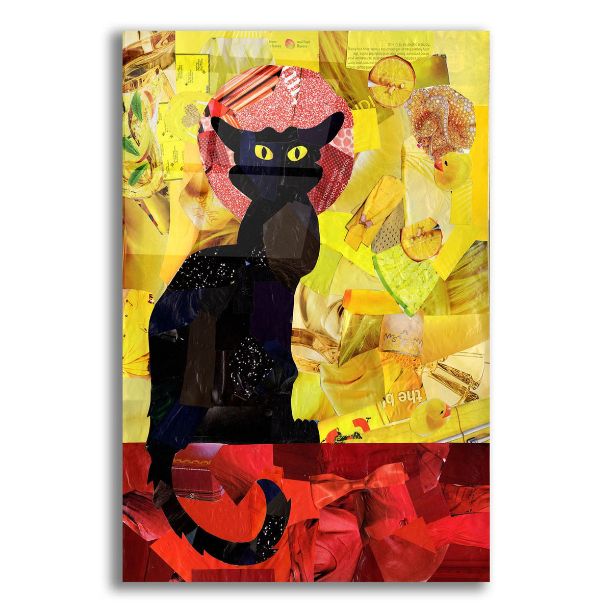Le Chat Noir by Artpoptart acrylic glass wall art