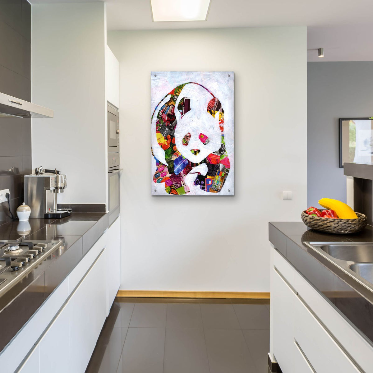 Panda by Artpoptart - 24x36 acrylic wall art in a room