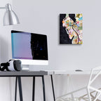 Brunette by Artpoptart - 12x16 acrylic wall art in a room