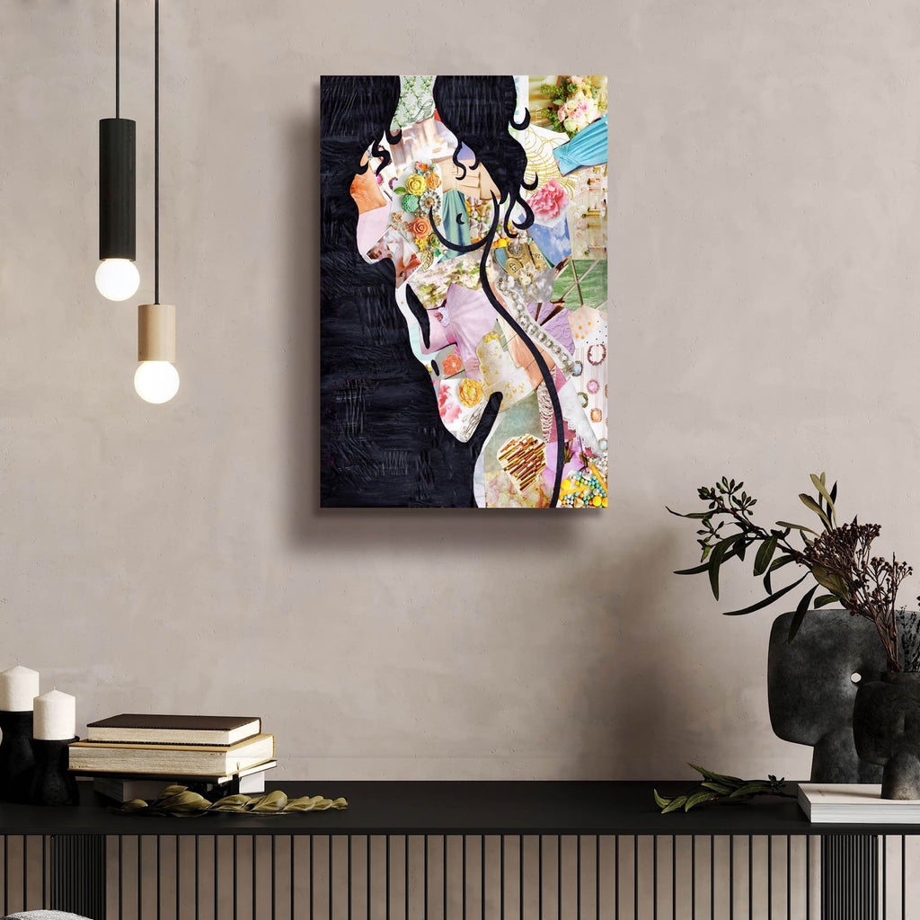 Brunette by Artpoptart - 16x24 acrylic wall art in a room