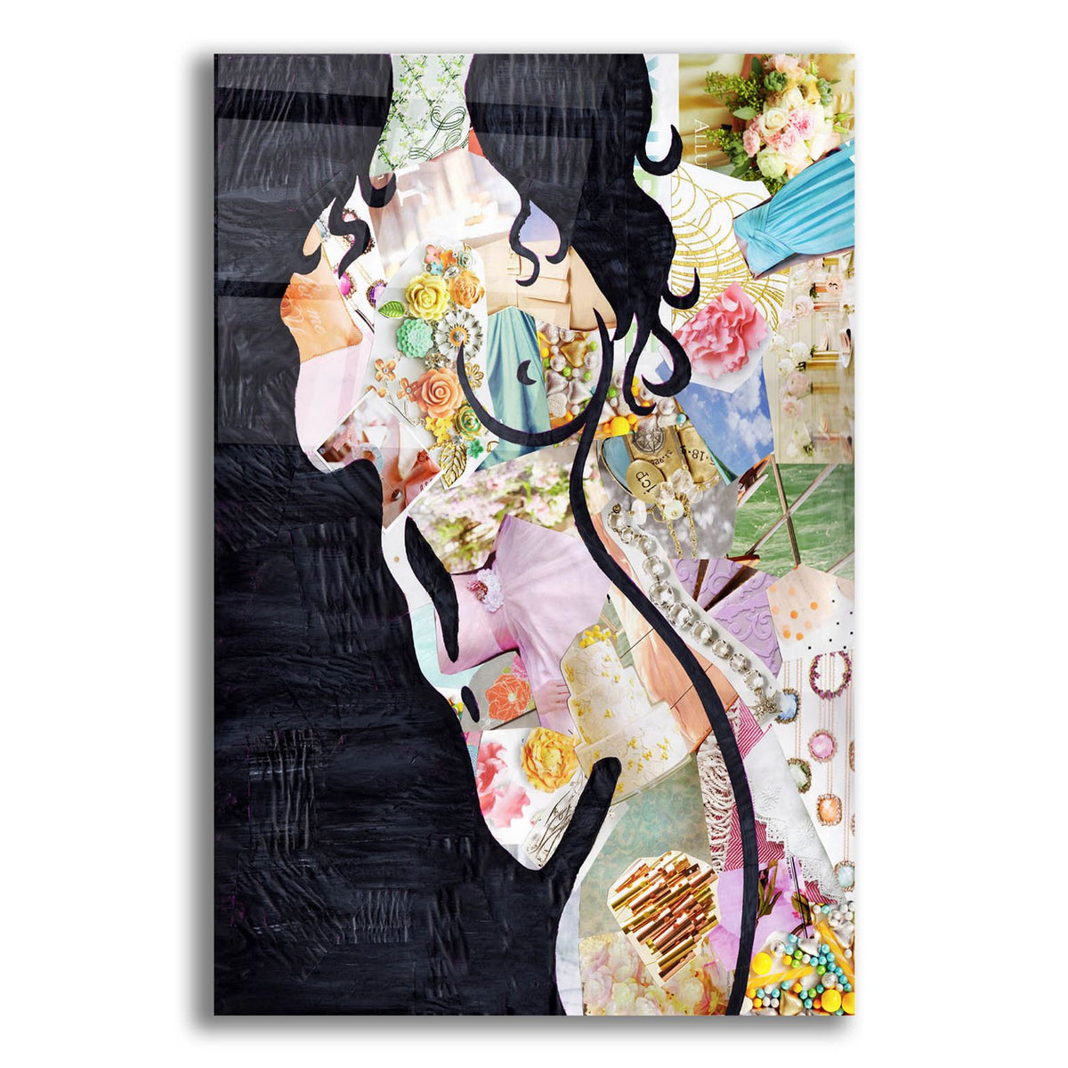 Brunette by Artpoptart acrylic glass wall art