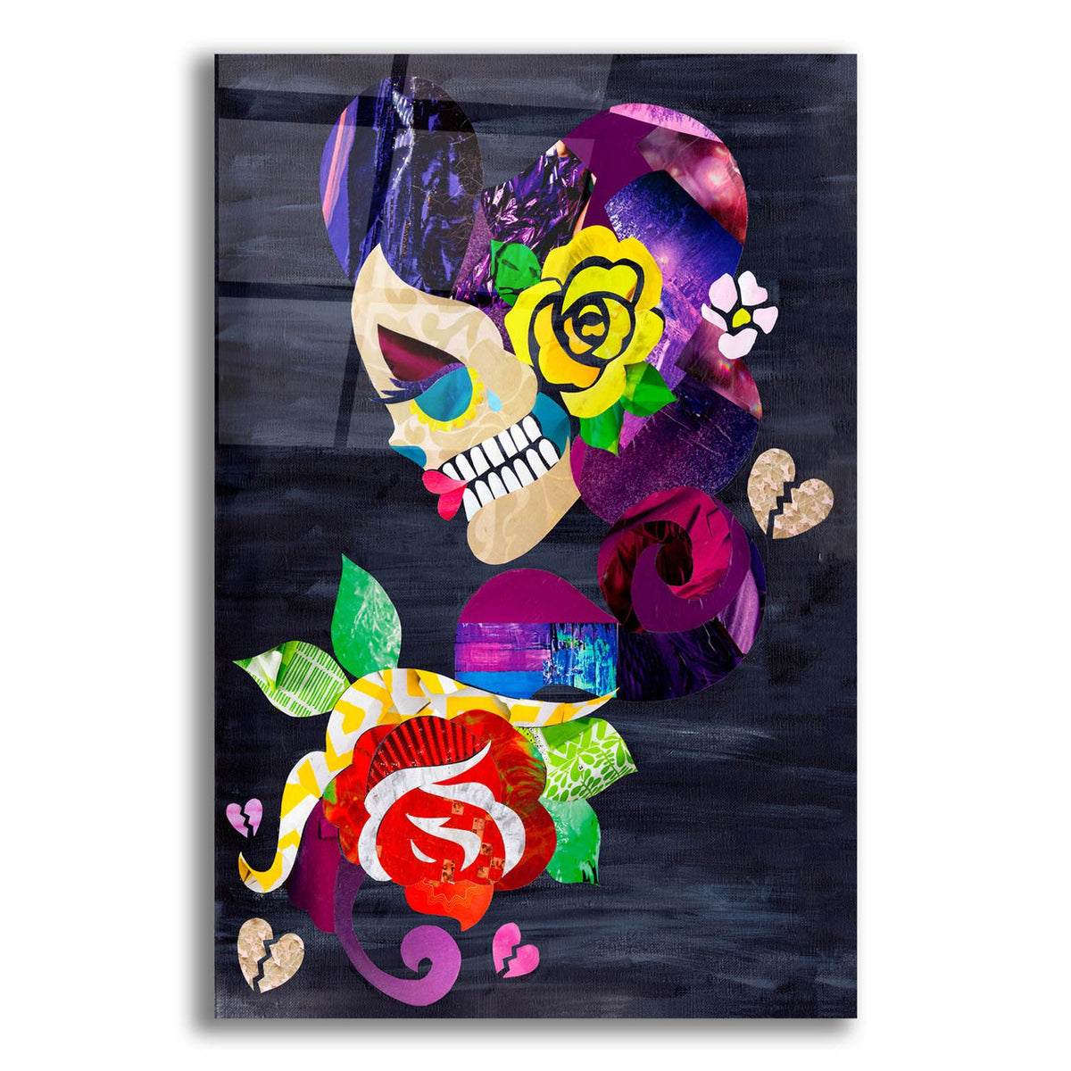 Sad Skull by Artpoptart acrylic glass wall art