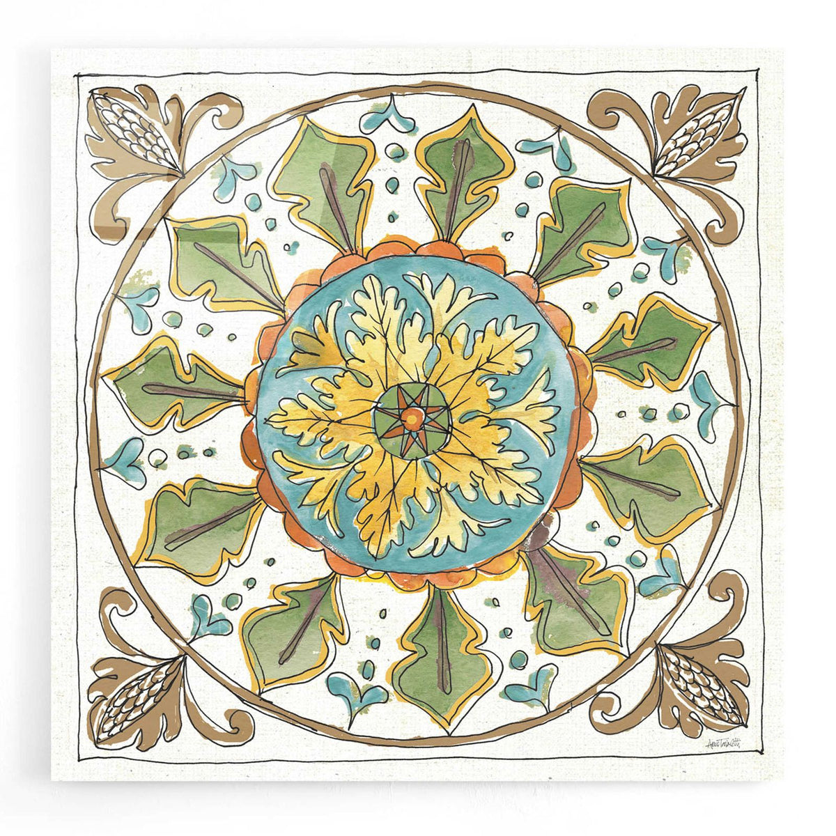 Tuscan Elegance VII by Anne Tavoletti acrylic glass wall art
