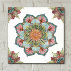 Mandala Morning V by Anne Tavoletti - 12x12 acrylic wall art in a room