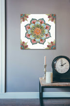 Mandala Morning V by Anne Tavoletti - 24x24 acrylic wall art in a room