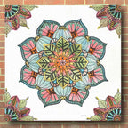 Mandala Morning V by Anne Tavoletti - 36x36 acrylic wall art in a room