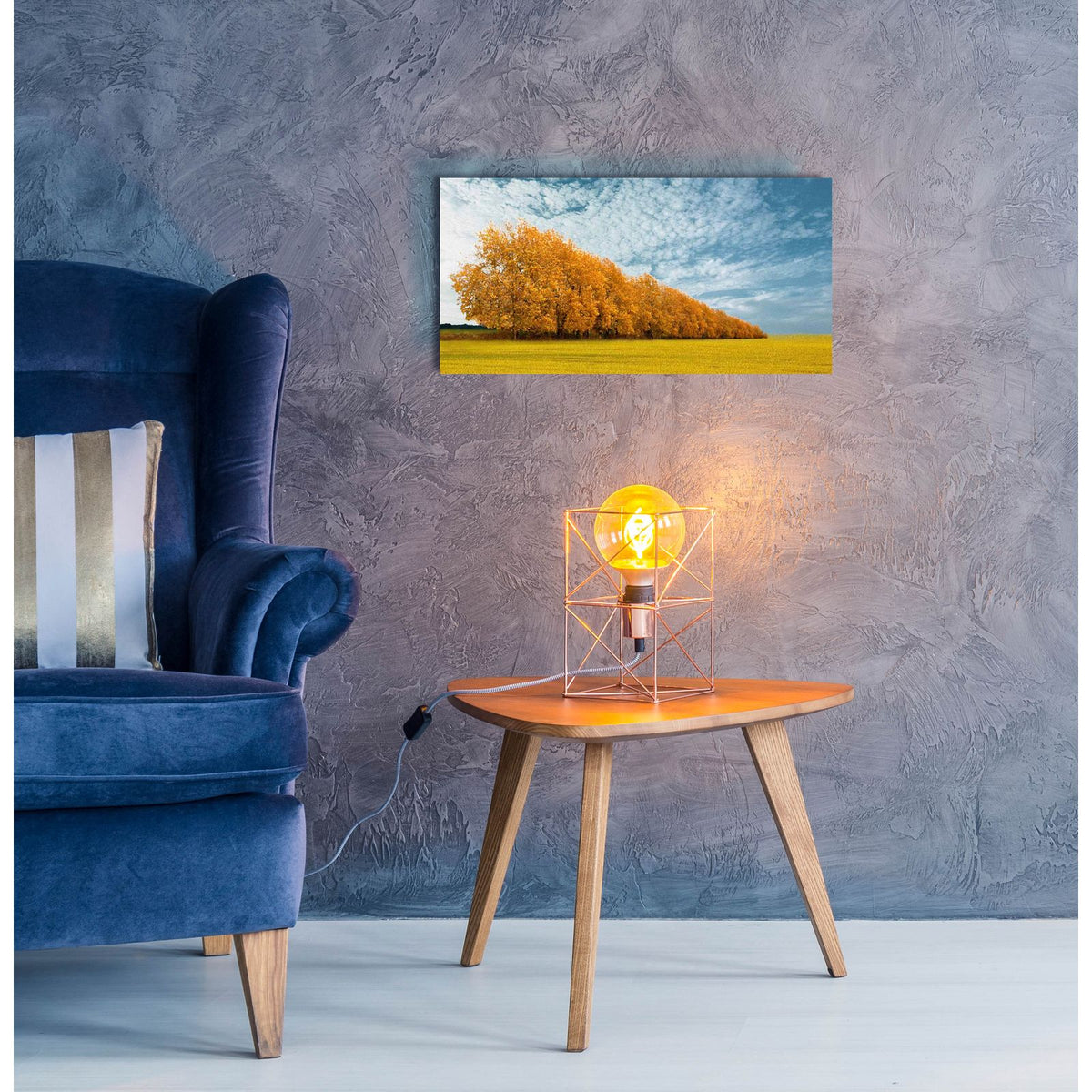Autumn Colors 1 by Carlos Casamayor - 24x12 acrylic wall art in a room
