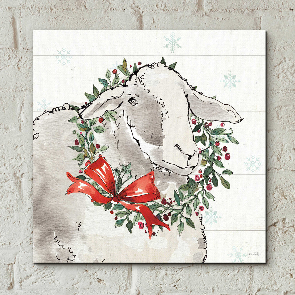 Modern Farmhouse XIII Christmas by Anne Tavoletti - 12x12 acrylic wall art in a room