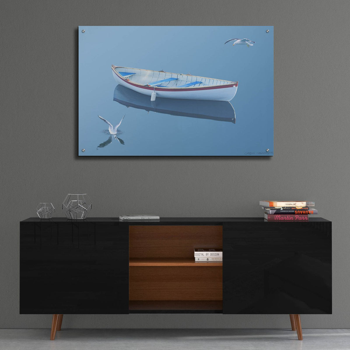 Blue Dream 1 by Carlos Casamayor - 36x24 acrylic wall art in a room