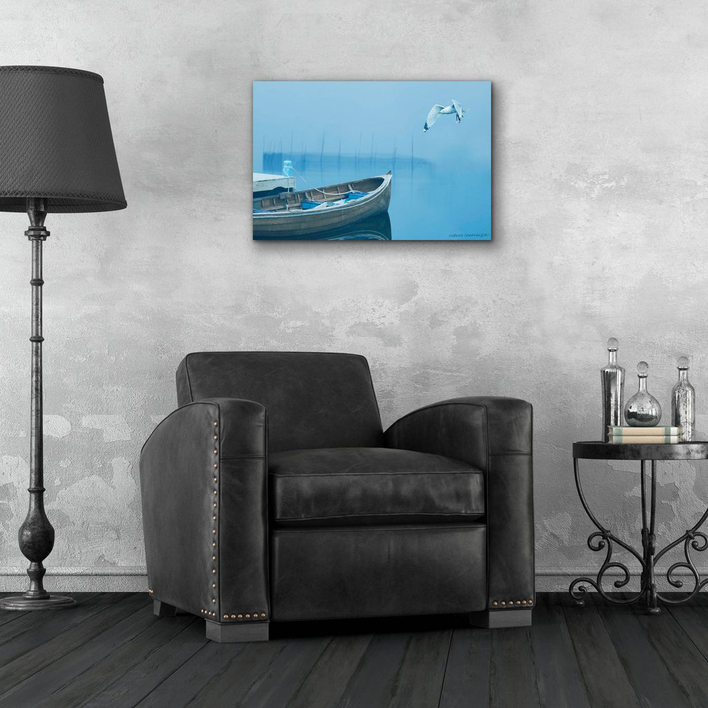Fog In The Bay by Carlos Casamayor - 24x16 acrylic wall art in a room