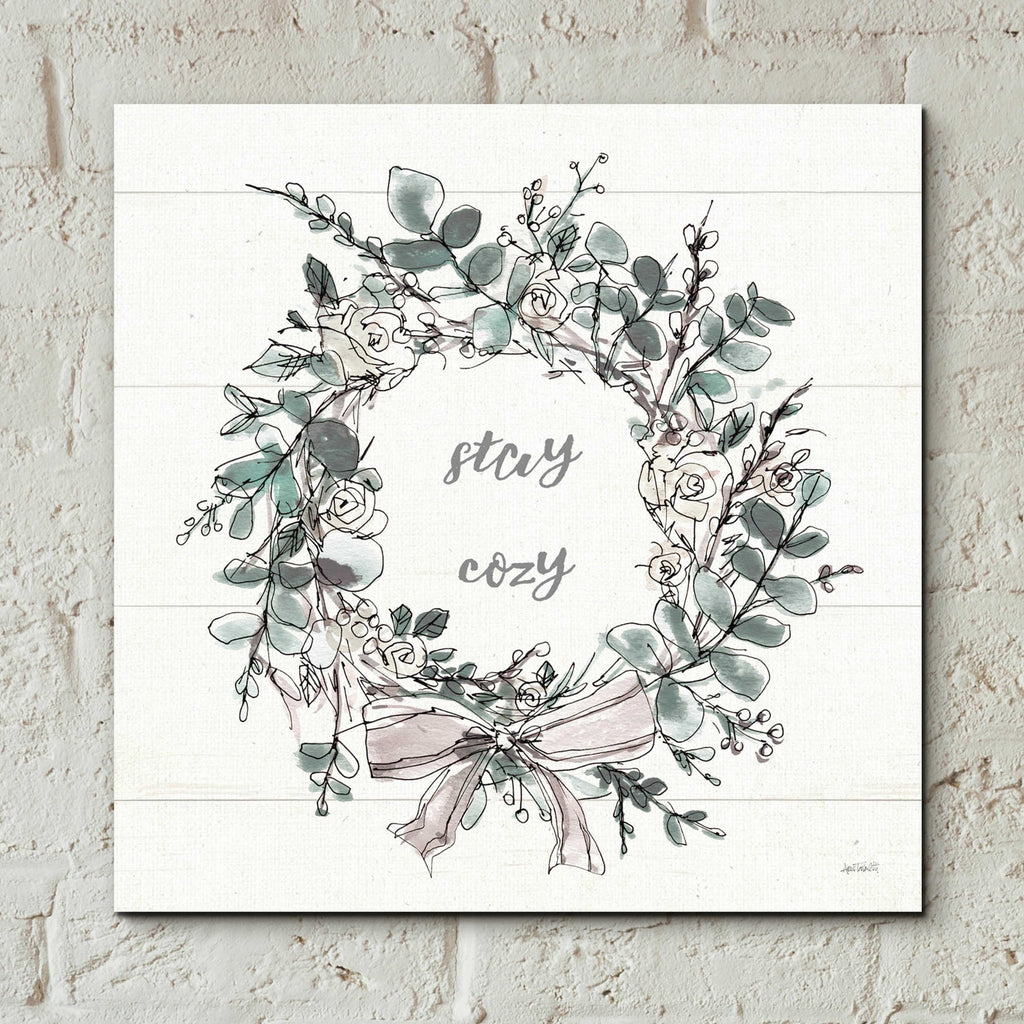 Modern Farmhouse VII Stay Cozy by Anne Tavoletti - 12x12 acrylic wall art in a room