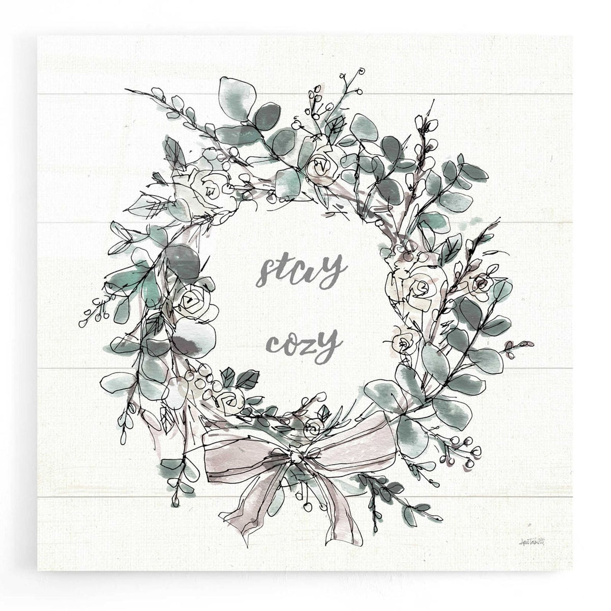 Modern Farmhouse VII Stay Cozy by Anne Tavoletti acrylic glass wall art