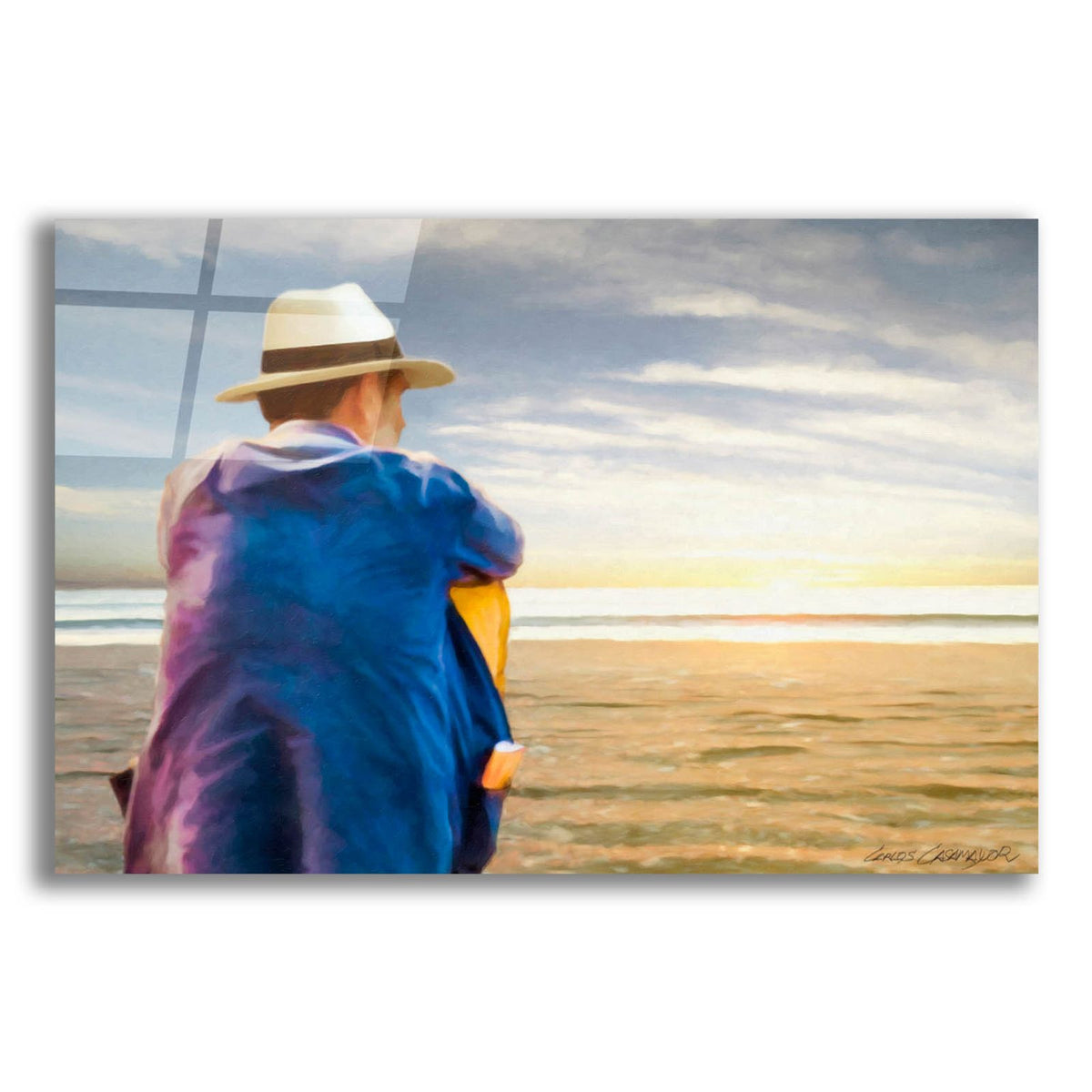 The Thinker by Carlos Casamayor acrylic glass wall art