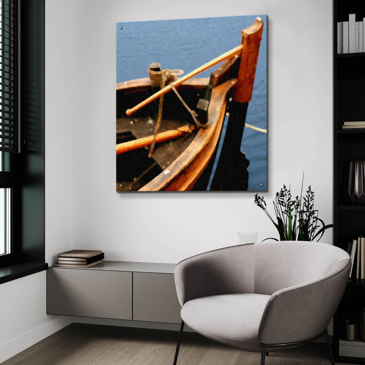 Nautical Closeups 9 by Carlos Casamayor - 36x36 acrylic wall art in a room