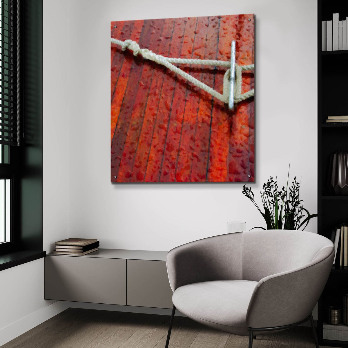 Nautical Closeups 22 by Carlos Casamayor - 36x36 acrylic wall art in a room