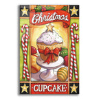 Christmas Cupcake by Cathy Horvath acrylic glass wall art