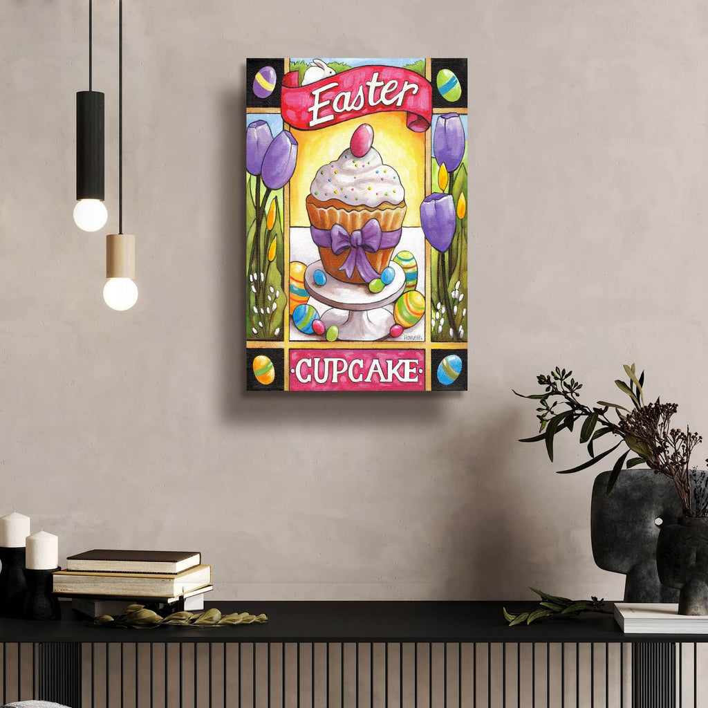 Easter Cupcake by Cathy Horvath - 16x24 acrylic wall art in a room