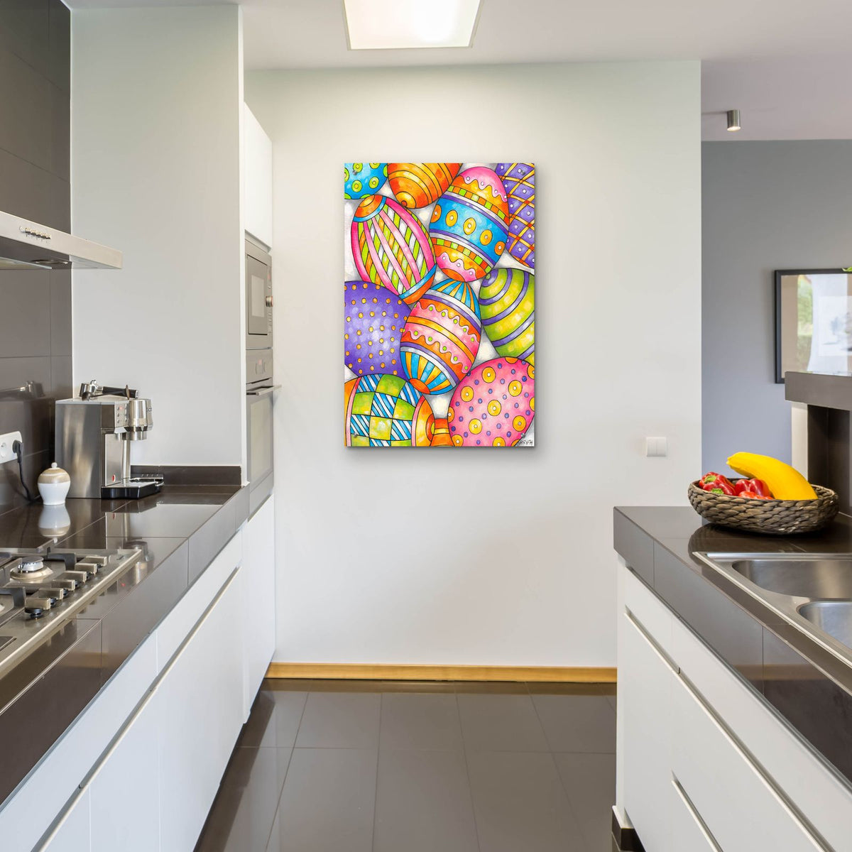 Easter Eggs by Cathy Horvath - 24x36 acrylic wall art in a room