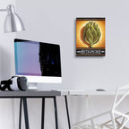 Market Sign Artichoke by Cathy Horvath - 12x16 acrylic wall art in a room