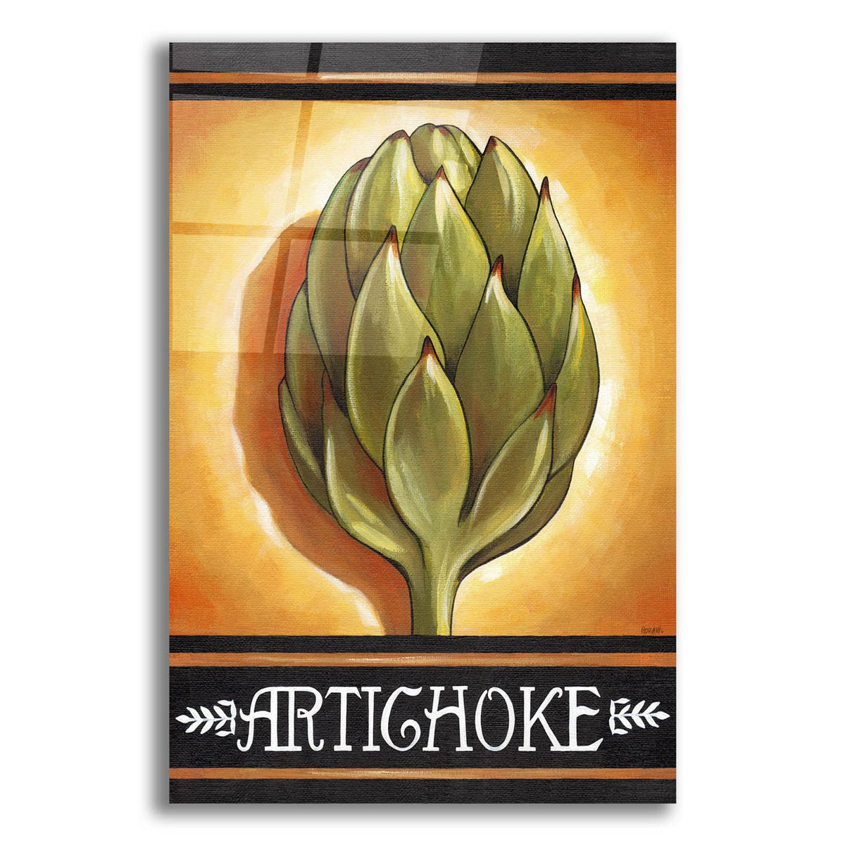 Market Sign Artichoke by Cathy Horvath acrylic glass wall art