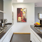 Candle Lit Roses by Cecile Baird - 24x36 acrylic wall art in a room