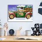 Yuletide Delivery by Bigelow Illustrations - 16x12 acrylic wall art in a room