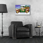 Yuletide Delivery by Bigelow Illustrations - 24x16 acrylic wall art in a room