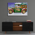 Yuletide Delivery by Bigelow Illustrations - 36x24 acrylic wall art in a room