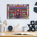 Professor Puzzles by Bigelow Illustrations - 16x12 acrylic wall art in a room