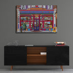 Professor Puzzles by Bigelow Illustrations - 36x24 acrylic wall art in a room