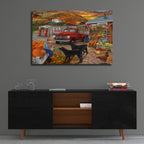 Roadside Stand 11-4 by Bigelow Illustrations - 36x24 acrylic wall art in a room