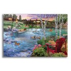 Bridge Fishing by Bigelow Illustrations acrylic glass wall art