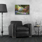 Butterfly Lake by Bigelow Illustrations - 24x16 acrylic wall art in a room